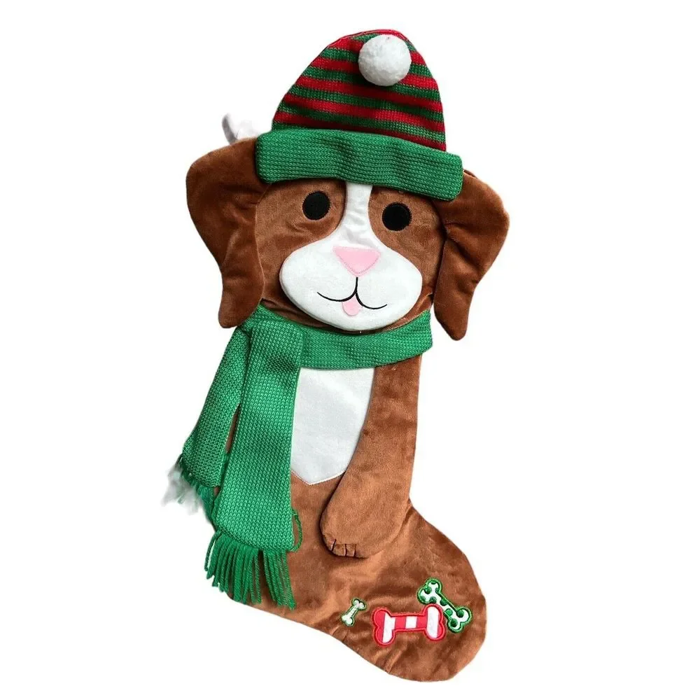 Dibsies Santas‎ Best Pet Puppy Dog Green Red White Christmas Stocking
